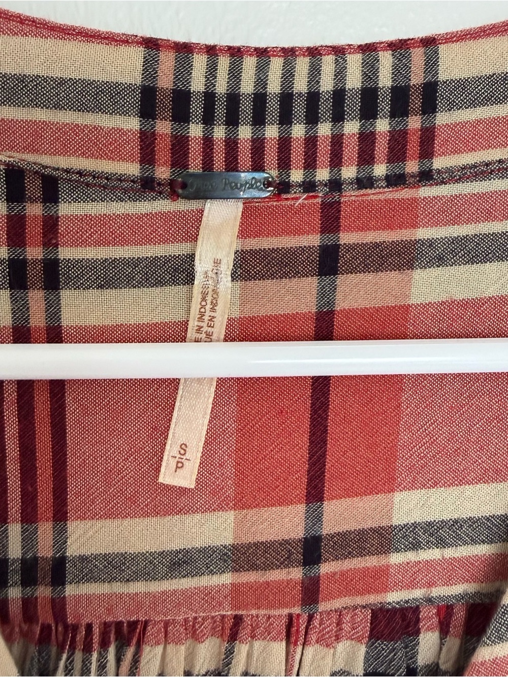 Free People Loralei Plaid Button-Front Midi Shirt Dress - Picture 8 of 11
